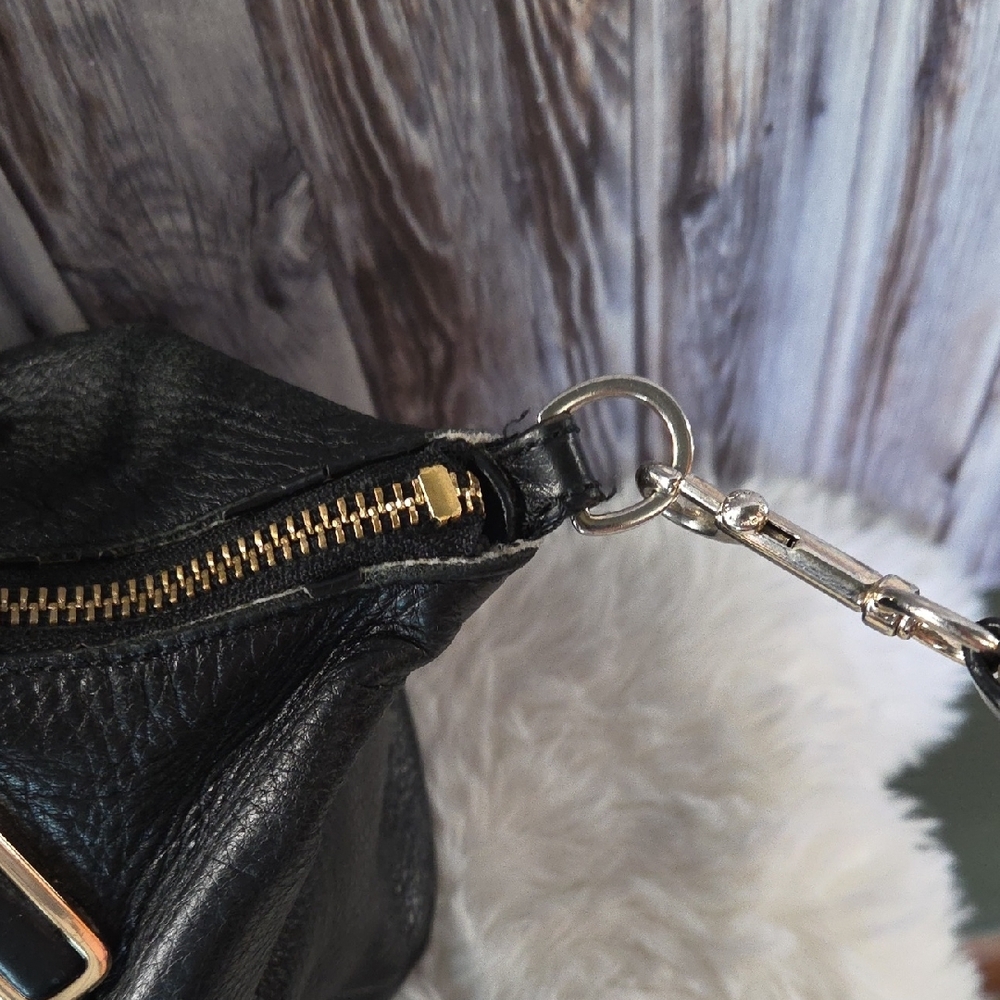 Coach Kelsey Black Pebbled Leather Satchel Vintage - Picture 3 of 11